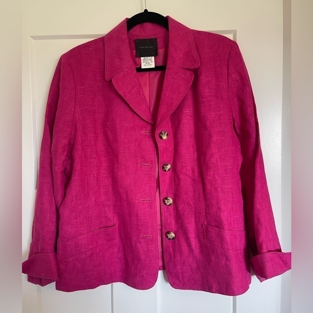 Bern and Mort Linen Blazer Size 12